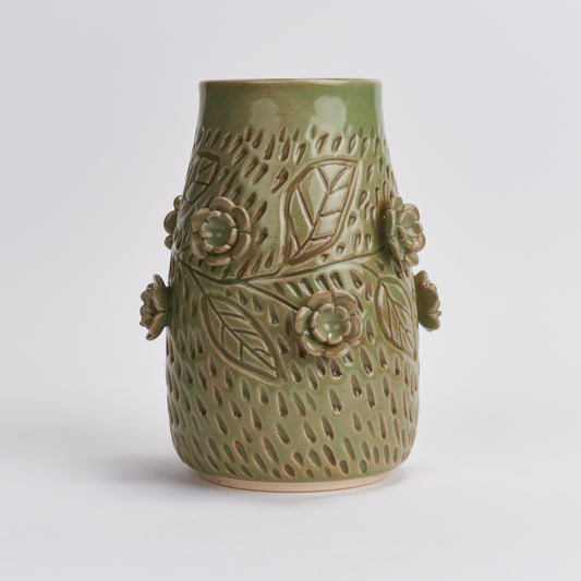 Green Mother Vase